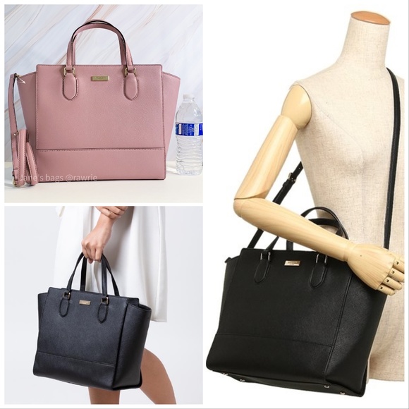 New Kate Spade Large Hadlee Leather Satchel